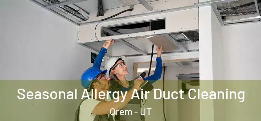 Seasonal Allergy Air Duct Cleaning Orem - UT